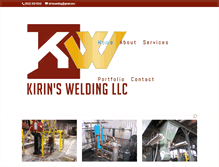 Tablet Screenshot of kirinswelding.com